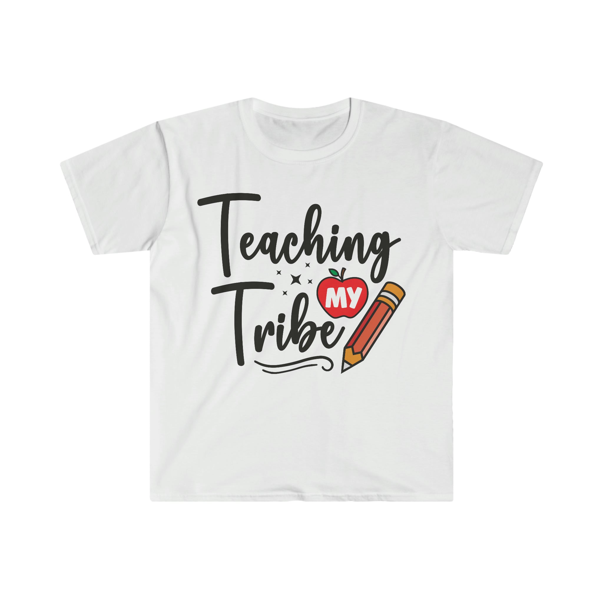 A tribal-themed Teaching My Tribe T-Shirt that boldly states "Teaching My Tribe.