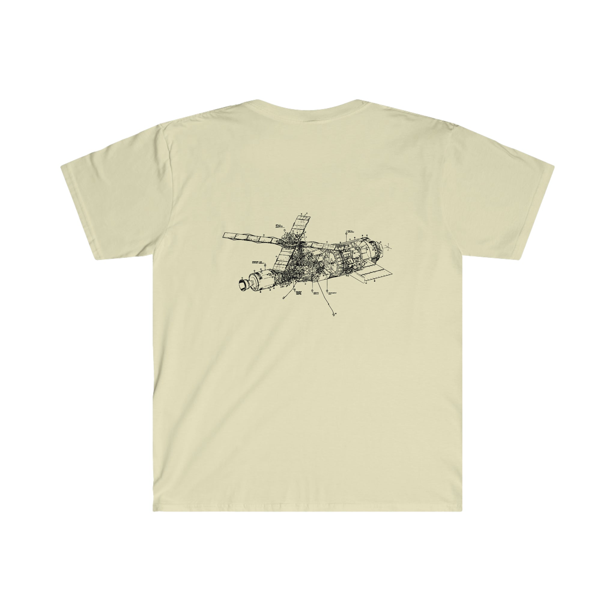 A Deep Deep Space t-shirt with a drawing of a plane on it by One Tee Project.