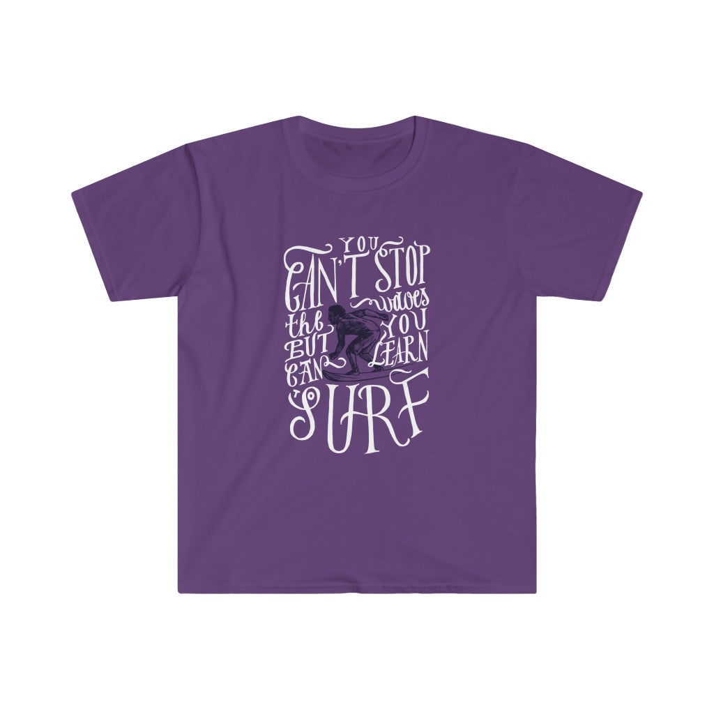 A Can't Stop Surfing t-shirt with the words 'fantasy surf' on it, from One Tee Project.