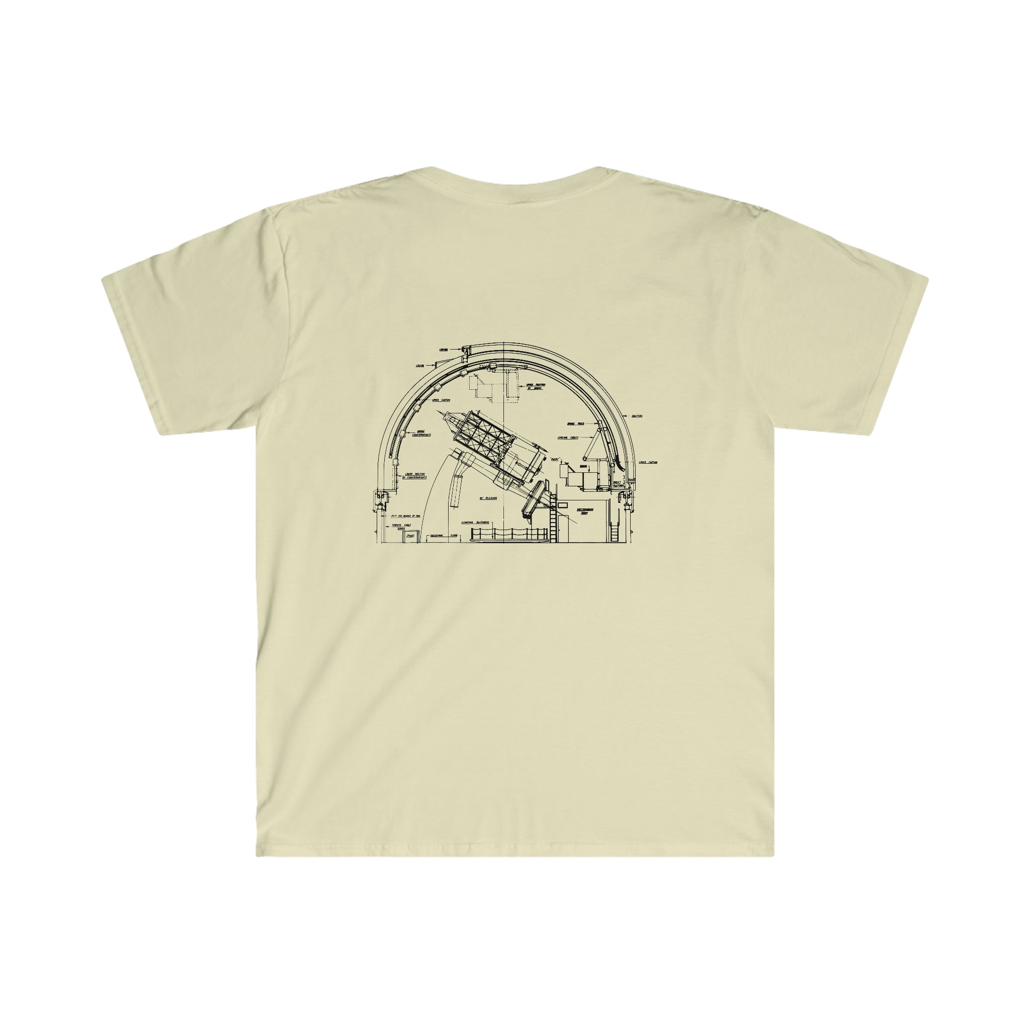 A Space is Waiting T-Shirt with a machine drawing.