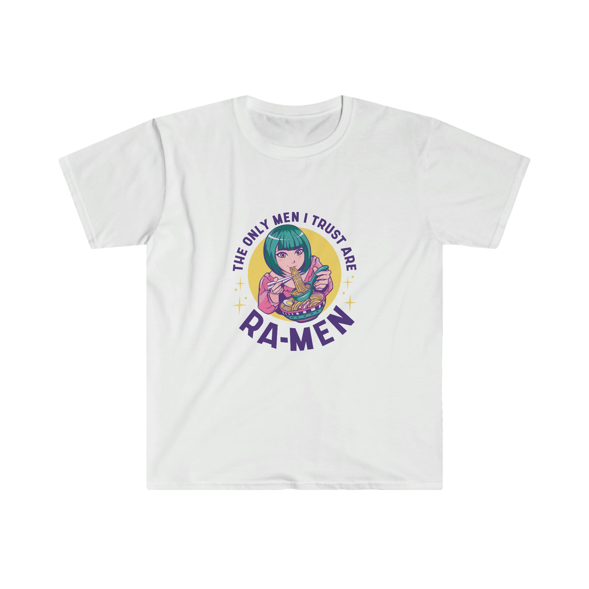 A manga-inspired Ramen Girl T-Shirt featuring a cute Ramen Girl character.
