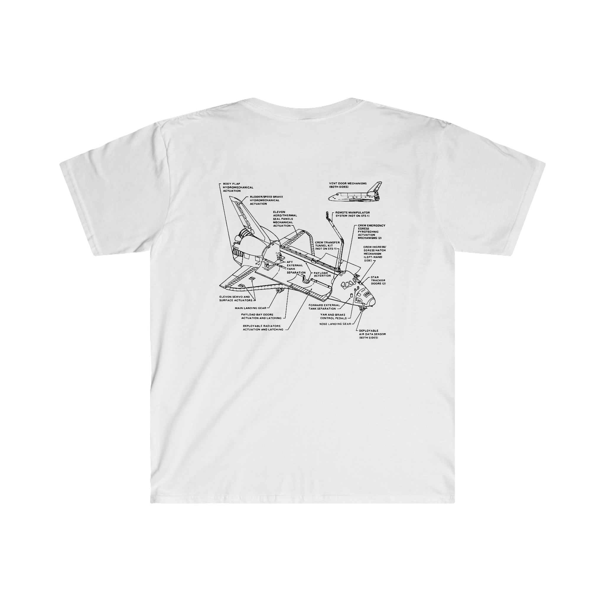 Space Shuttle in Deep Space T-Shirt